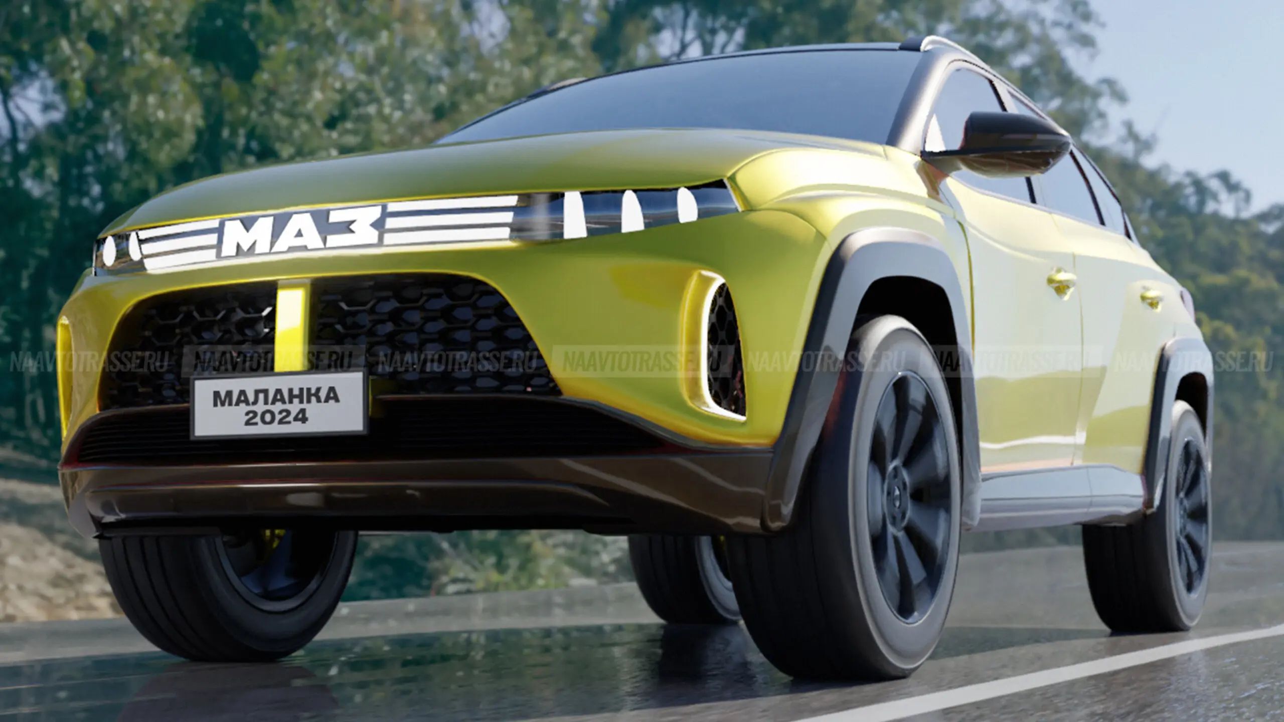 В Сети показали уникальный рендер кроссовера МАЗ-5336 "Маланка": что ...
